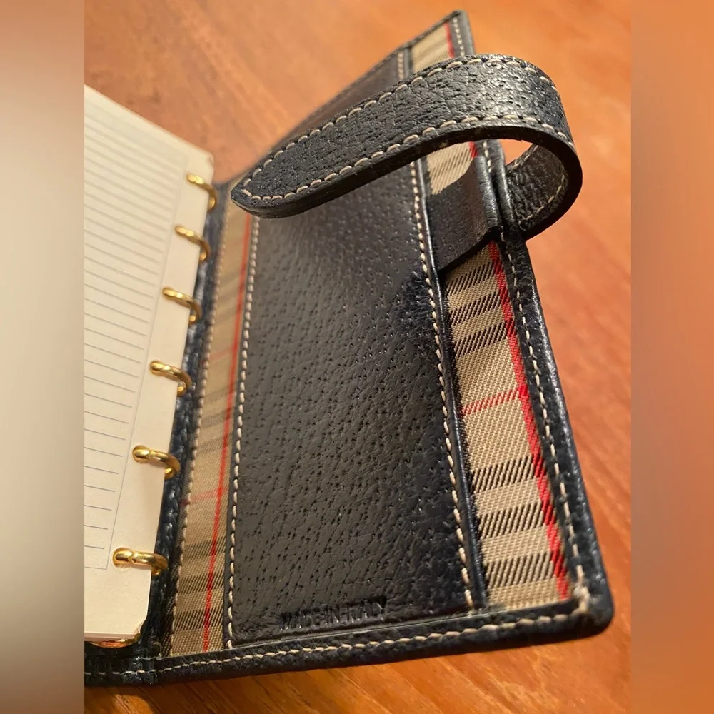 *Vintage* Burberrys®️of London Navy Address Book